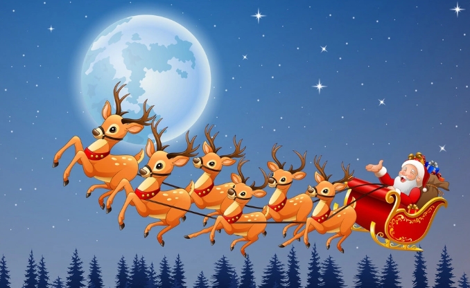 how many reindeer are there in santaʼs sleigh