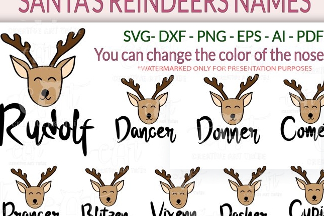 who are the reindeer names