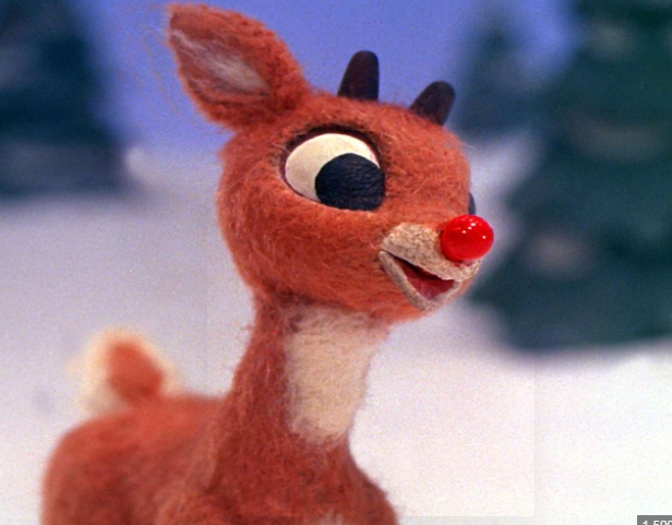 cartoon picture of rudolph