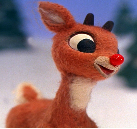 which reindeer has a red nose