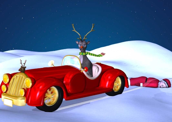 which reindeer ran over grandma