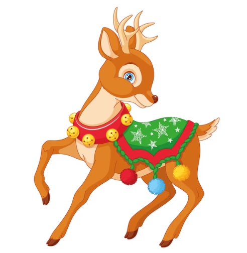 christmas reindeer pictures clip art