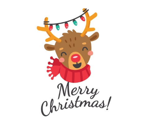 deer christmas clipart