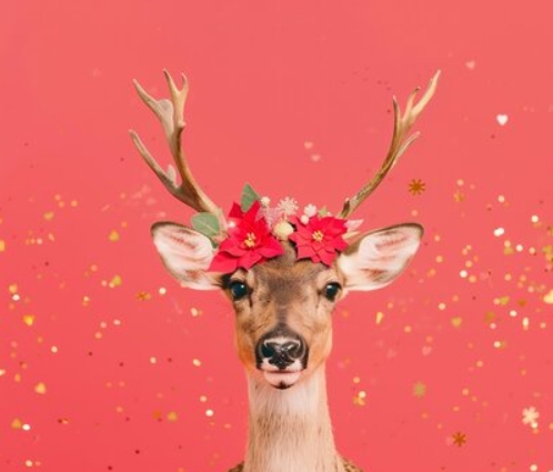 christmas deer image