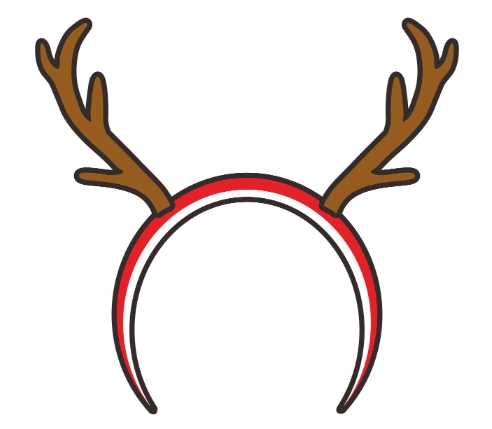 christmas reindeer antlers clipart