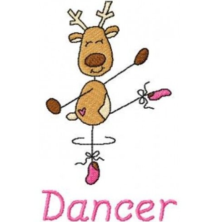 dancer reindeer clipart