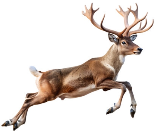 flying reindeer png