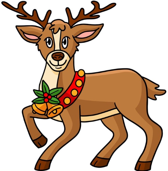 christmas reindeer cartoon images