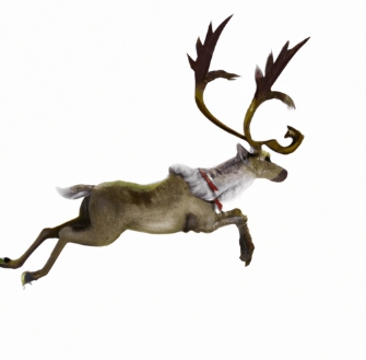 flying reindeer image