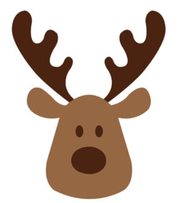 clip art of santa and reindeer