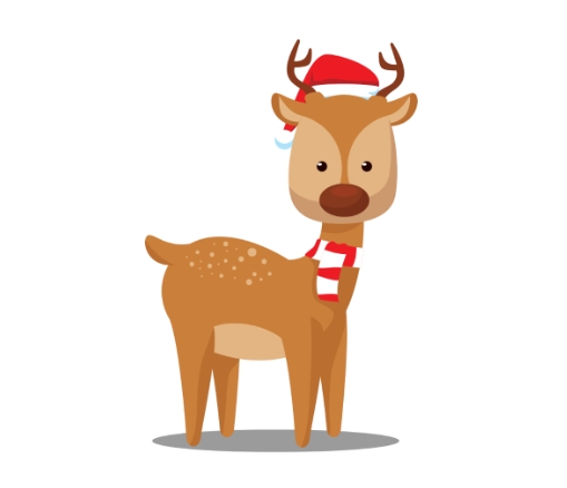 free clip art christmas reindeer