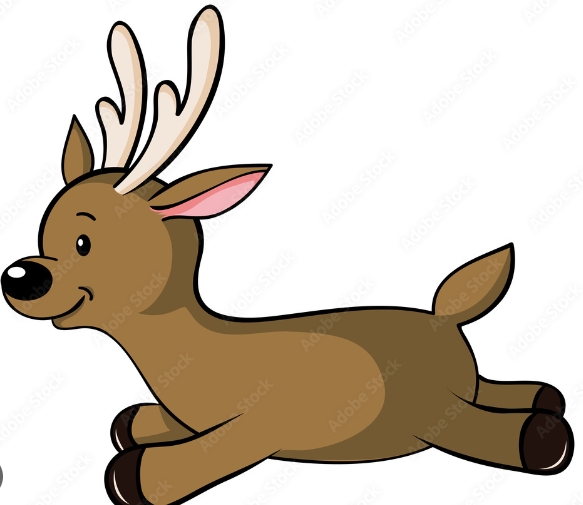 flying reindeer clip art