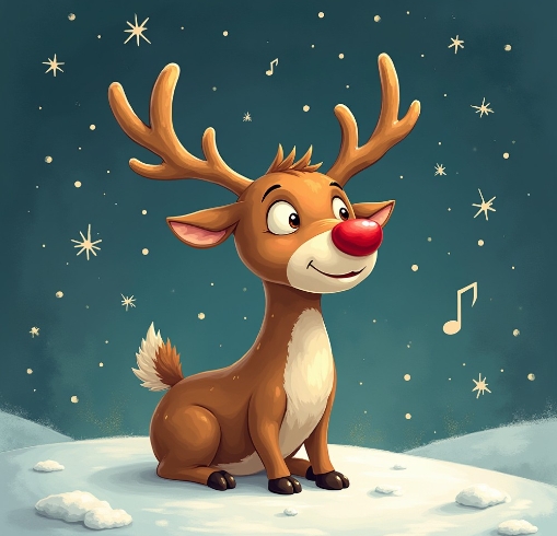 clipart rudolph the red nosed reindeer