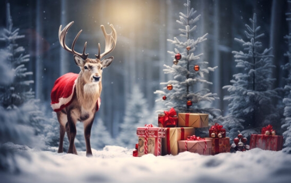 free christmas reindeer images