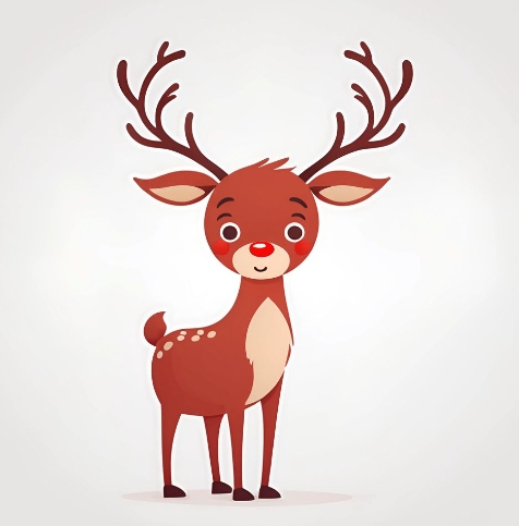 cute cartoon reindeer images