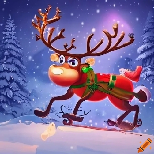 comic reindeer images