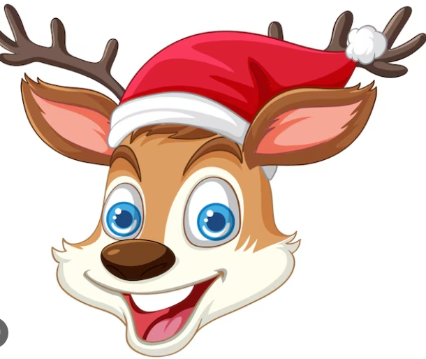 clip art reindeer face