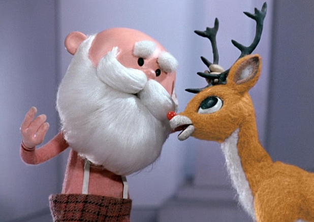 images of santa and rudolph