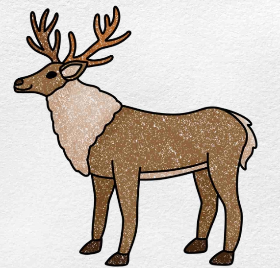 pictures of reindeer drawings