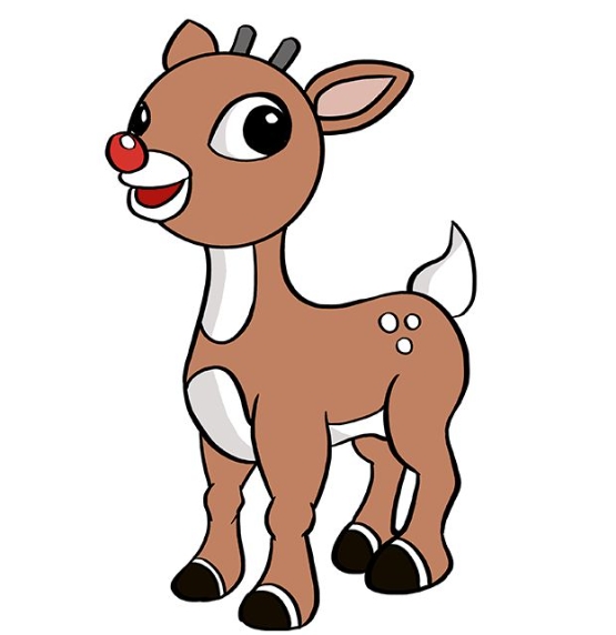 pictures of cartoon rudolph