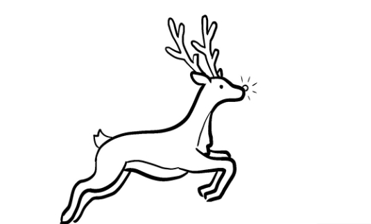 reindeer line drawing images