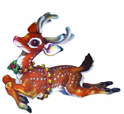 vintage reindeer clipart