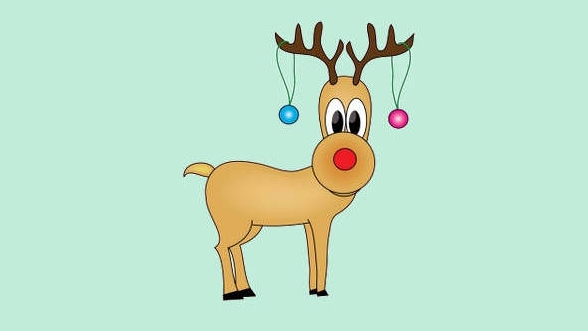 reindeer clipart easy