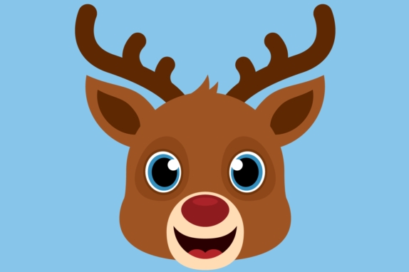 reindeer face clip art