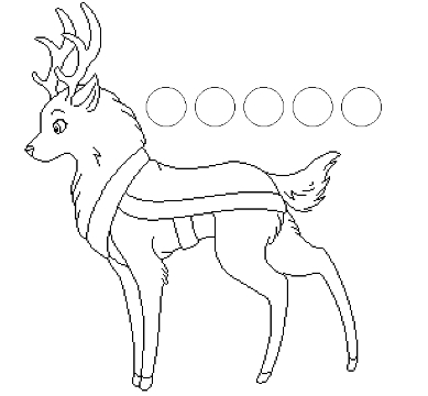 reindeer line art