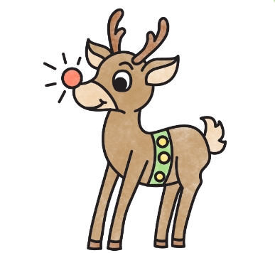 reindeer pics to draw