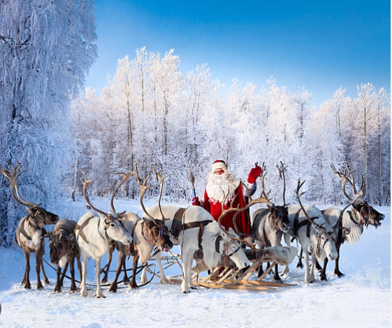 santa reindeer images free