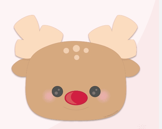 reindeer nose clipart