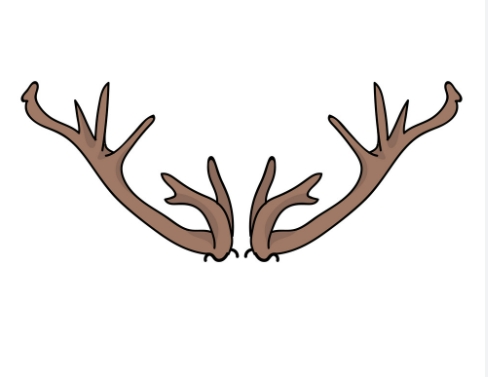 reindeer horn clipart