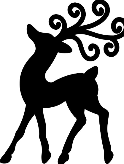 reindeer clipart simple