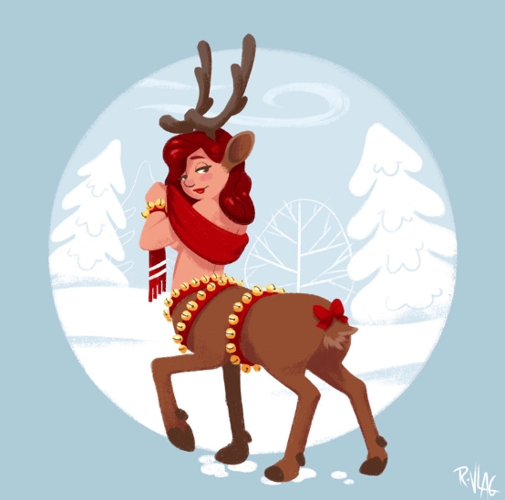 vixen reindeer clipart