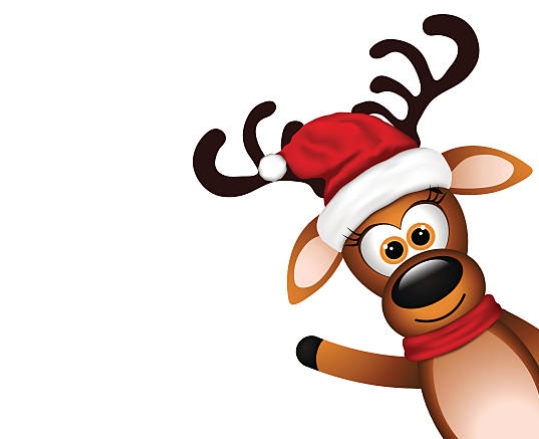 santaʼs reindeer cartoon images