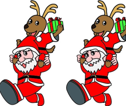 santa reindeer clipart free