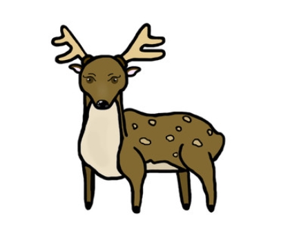 reindeer poop clipart