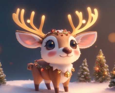 reindeer pictures cute