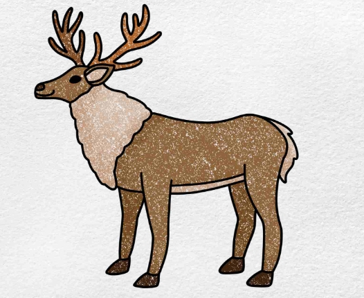 reindeer images drawing