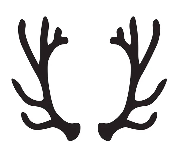 reindeer antlers silhouette