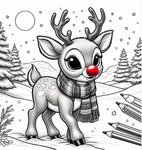 rudolph the red nosed reindeer printable images