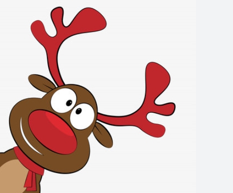 silly reindeer clipart