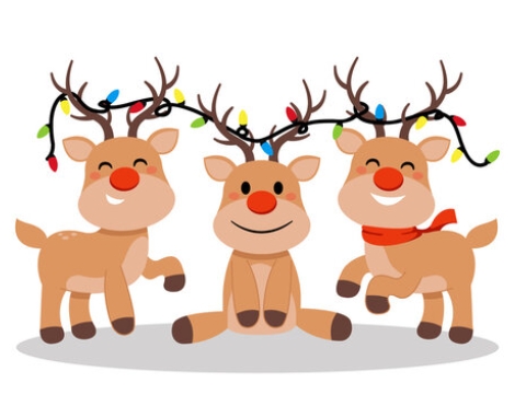 santas reindeer clip art