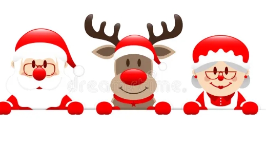 santa reindeer clipart