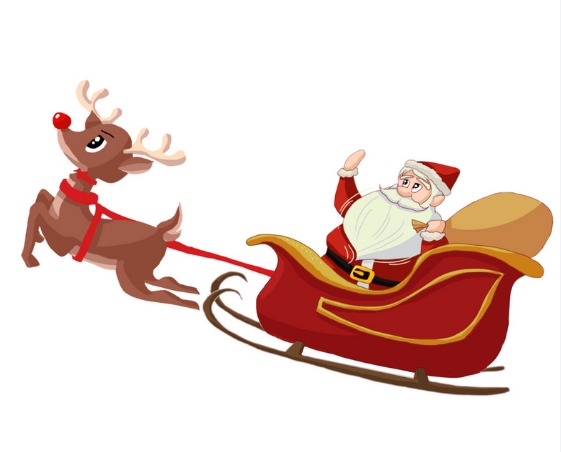 reindeer sleigh png