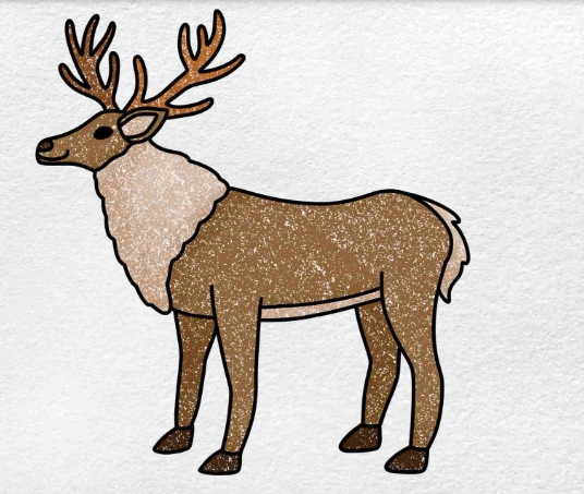 reindeer images for drawing