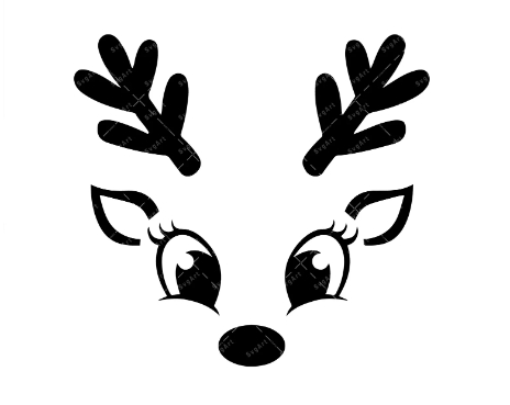 reindeer face png