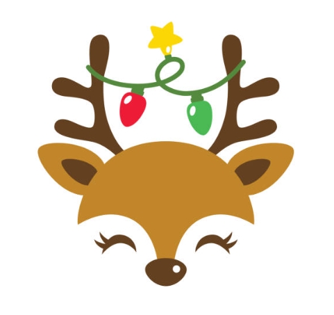 reindeer clip art face