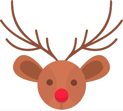 reindeer cartoon face